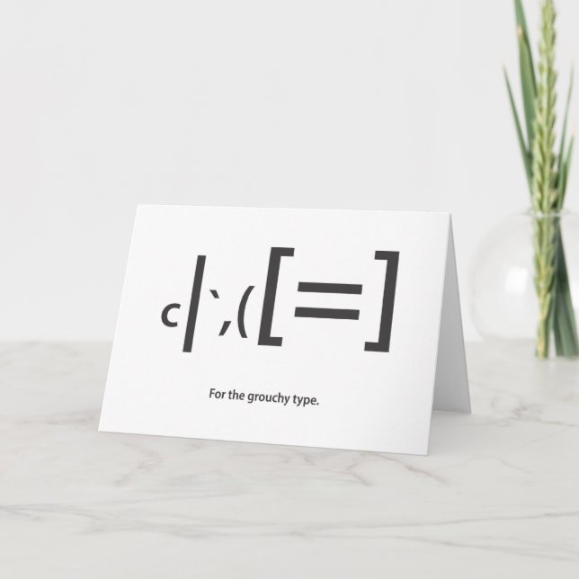 Cartes Pour Fêtes Annuelles type grouchy (Devant)