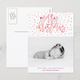 Cartes Pour Fêtes Annuelles Typographie aquarelle photo de Noël