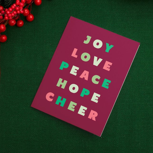 Cartes Pour Fêtes Annuelles Typographie de Noël simple moderne gras (simple, modern, Christmas quote greeting card in a bold font)