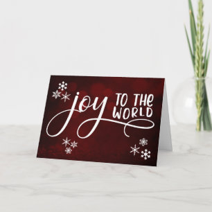 Cartes Pour Fêtes Annuelles Typographie et flocons de neige « Joyeux Noël au m