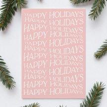 Typographie rose moderne minimaliste Joyeuses vaca