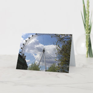 Cartes Pour Fêtes Annuelles (UK) LONDON EYE views Card