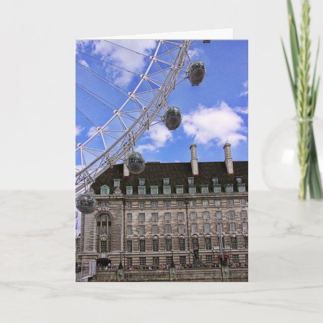 Cartes Pour Fêtes Annuelles (UK) LONDON EYE vues (Devant)