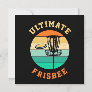 Cartes Pour Fêtes Annuelles Ultime Frisbee de Golf sur Disque