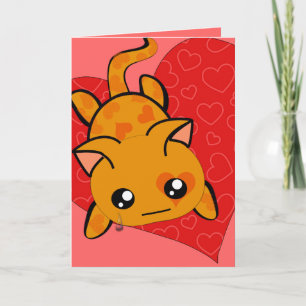 Cartes Pour Fêtes Annuelles Ultra Cute Kawaii Je suis Désolé Kitty Chat avec T