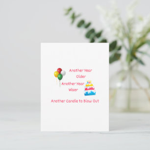 Cartes Pour Fêtes Annuelles Un an de plus, une année de plus