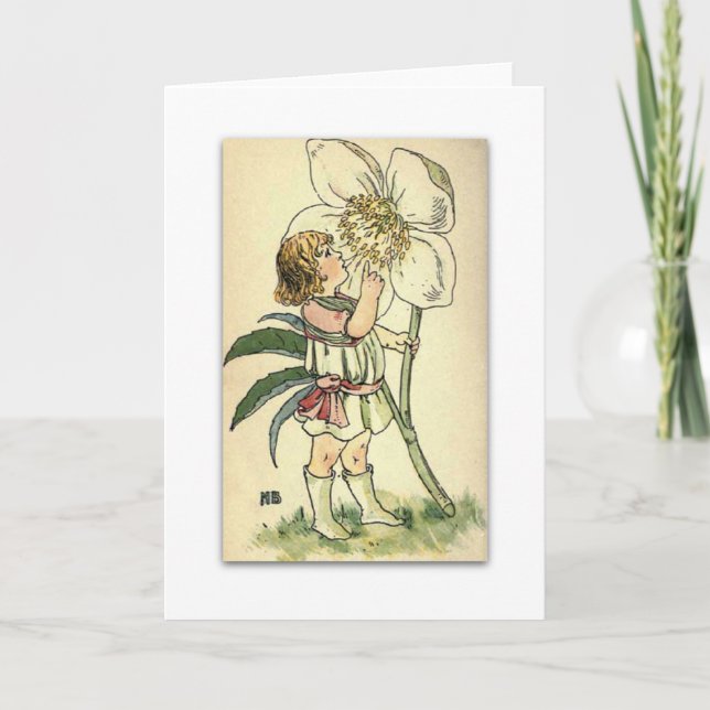 Cartes Pour Fêtes Annuelles Un beau Rose de Noël par NELLIE BENSON (Devant)
