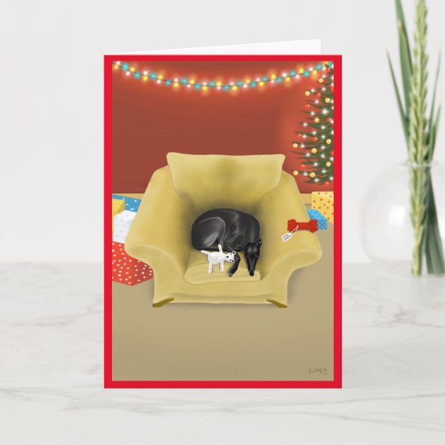 Cartes Pour Fêtes Annuelles Un cadeau attend (Devant)