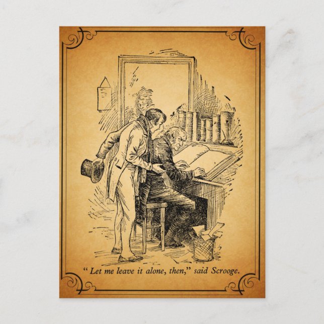 Cartes Pour Fêtes Annuelles Un chant de Noël : Laissez-le seul (Devant)