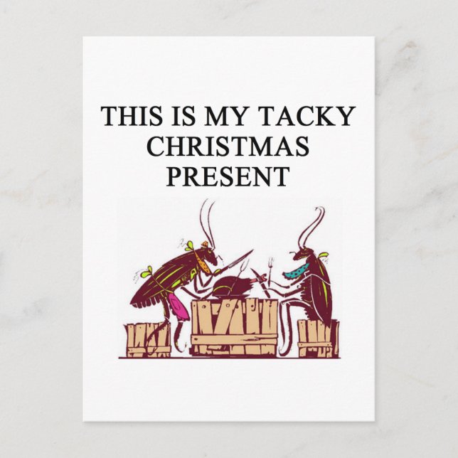 Cartes Pour Fêtes Annuelles un design cadeau de noël kitsch (Devant)