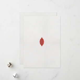 Cartes Pour Fêtes Annuelles un design rouge et marron sur un arrière - plan bl