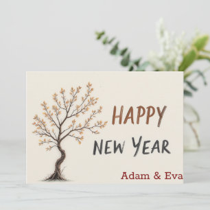Cartes Pour Fêtes Annuelles Un doux Whisper du Nouvel An