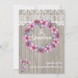 Cartes Pour Fêtes Annuelles Un jardin d'amour personnalisé