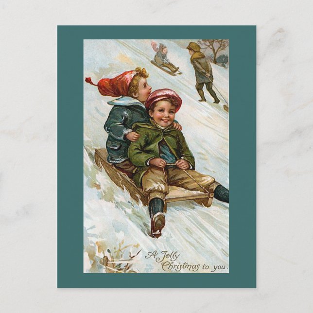 Cartes Pour Fêtes Annuelles "Un joli Noël pour toi" (Devant)