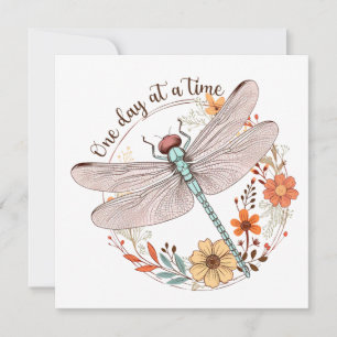 Cartes Pour Fêtes Annuelles Un jour à la fois Sublimation de libellules