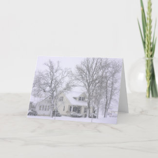Cartes Pour Fêtes Annuelles Un jour d'hiver tranquille