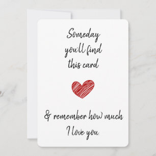 Cartes Pour Fêtes Annuelles Un jour, vous trouverez ce mari épouse partenaire