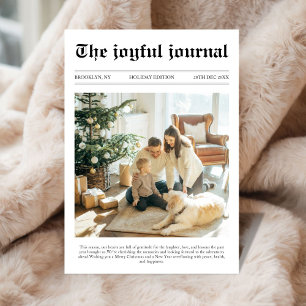 Cartes Pour Fêtes Annuelles Un journal unique Noël Quel an photo