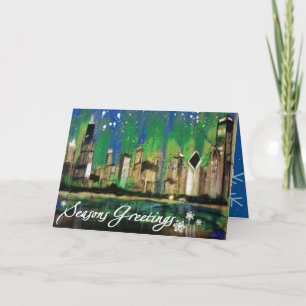 Cartes Pour Fêtes Annuelles Un Joyeuses Fêtes de Chicago