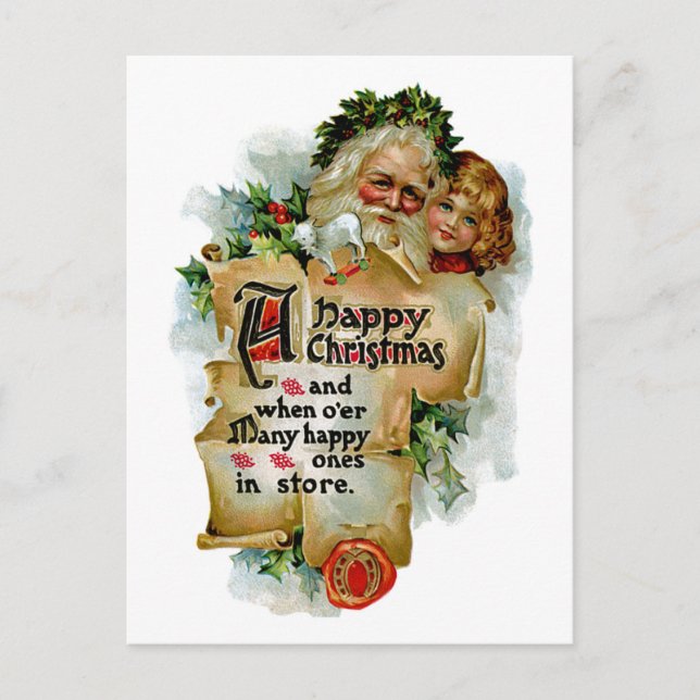 Cartes Pour Fêtes Annuelles Un joyeux Noël (Devant)