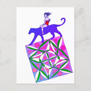 Cartes Pour Fêtes Annuelles Un motif géométrique coloré