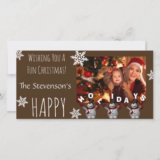 Cartes Pour Fêtes Annuelles Un Noël amusant (Devant)
