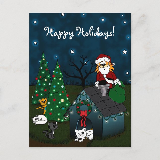 Cartes Pour Fêtes Annuelles 'Un Noël de canicule' (Devant)