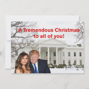 Cartes Pour Fêtes Annuelles un Noël formidable de Donald et Melania