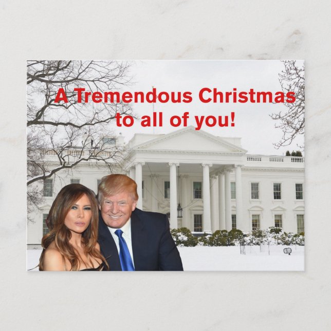 Cartes Pour Fêtes Annuelles Un Noël formidable de Donald et Melania (Devant)