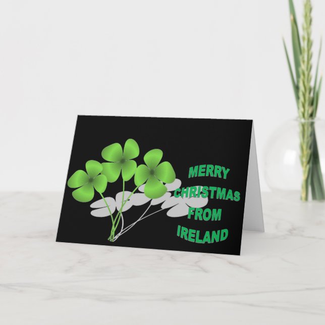 Cartes Pour Fêtes Annuelles Un Noël irlandais (Devant)