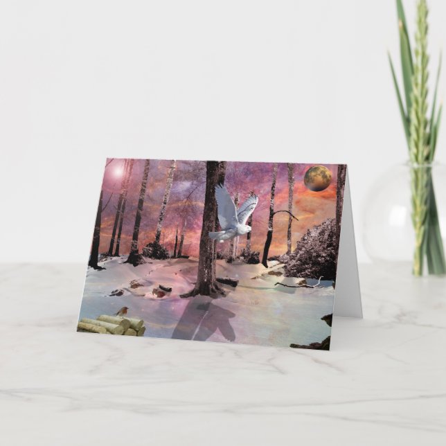 Cartes Pour Fêtes Annuelles Un Noël neigeux (Devant)