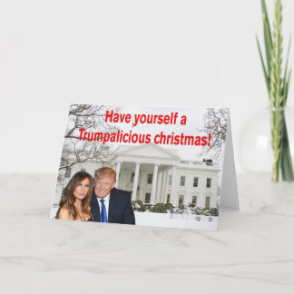 Cartes Pour Fêtes Annuelles Un noël Trumpalicious de Donald et Melania