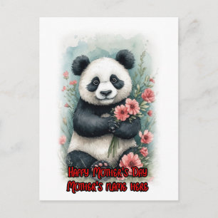 Cartes Pour Fêtes Annuelles Un panda mignon vous souhaite une bonne fête des m