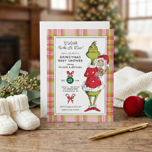 Cartes Pour Fêtes Annuelles "Un petit qui est dû !" Fête prénatale de Grinchma