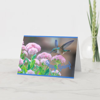 Cartes Pour Fêtes Annuelles Un printemps heureux pour colibri