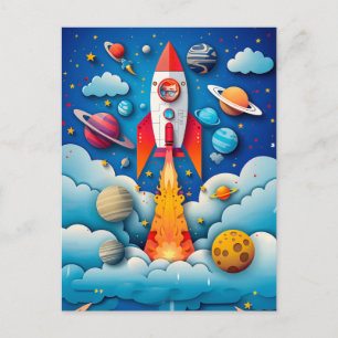 Cartes Pour Fêtes Annuelles Un rêve d'astronaute pour les enfants