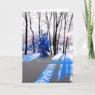 Cartes Pour Fêtes Annuelles Un Solstice Hiver/Carte Vacances