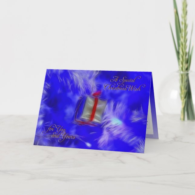 Cartes Pour Fêtes Annuelles Un souhait spécial de Noël pour vous et le vôtre (Devant)
