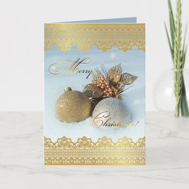 Cartes Pour Fêtes Annuelles Un temps pour Noël (Devant)