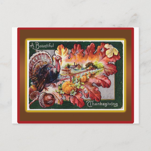 Cartes Pour Fêtes Annuelles Un Thanksgiving prodigieux (Devant)