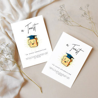 Cartes Pour Fêtes Annuelles Un toast à votre diplôme