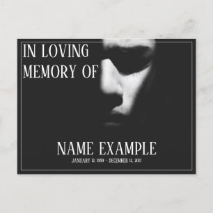 Cartes Pour Fêtes Annuelles Un visage endormi à mi-ombre