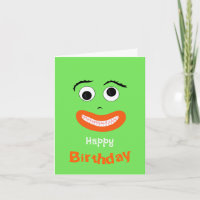 Un visage souriant et drôle