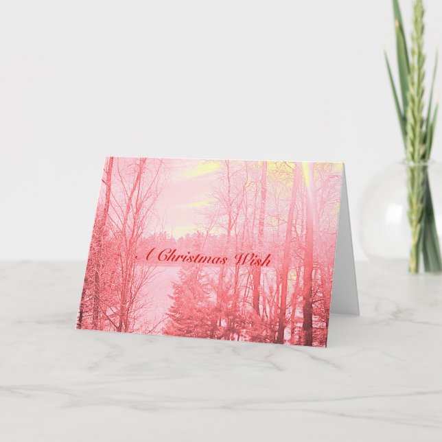 Cartes Pour Fêtes Annuelles Un voeu de Noël (Devant)