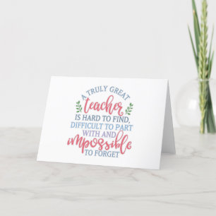 Cartes Pour Fêtes Annuelles Un Vraiment Grand Professeur Drôle Dire