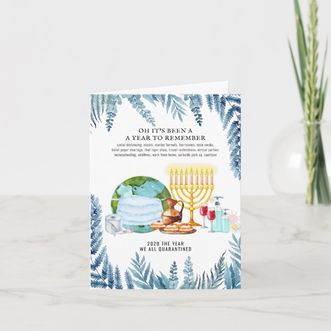 Cartes Pour Fêtes Annuelles Une année à retenir | Hanoukka 2020 Holiday (Devant)