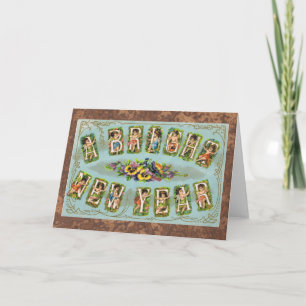 Cartes Pour Fêtes Annuelles Une année brillante