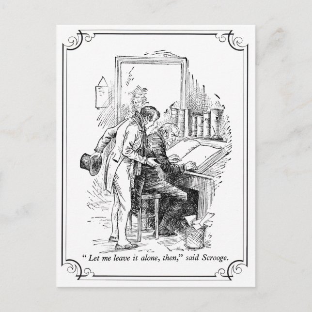 Cartes Pour Fêtes Annuelles Une Carol de Noël : Laissez-la tranquille (Devant)