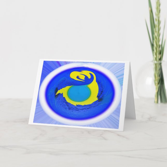 Cartes Pour Fêtes Annuelles Une fois dans la lune bleue (Devant)