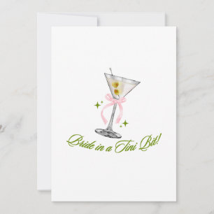 Cartes Pour Fêtes Annuelles Une future mariée dans un tout petit peu Martini E